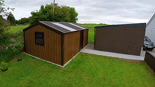 Morley Garden Sheds - Garden Room in van dyke brown